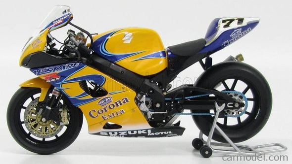 Model Bike 1:12 Minichamps Suzuki GSX-R1000 Alstare Corona Yukio Kagayama WSB 2005 - Pocketbike SA