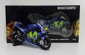 Model Bike 1:12 Minichamps #46 Valentino Rossi YZR M1 Movistar Yamaha MotoGP 2017 - Pocketbike SA