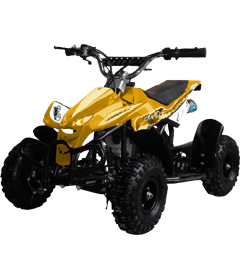 Level Entry 50cc 2 Stroke Air Cooled 3HP Mini Quad - Yellow FREE DELIVERY NATION WIDE - Pocketbike SA