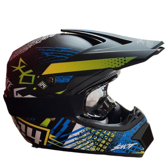 Kids Motocross Helmet - Blue