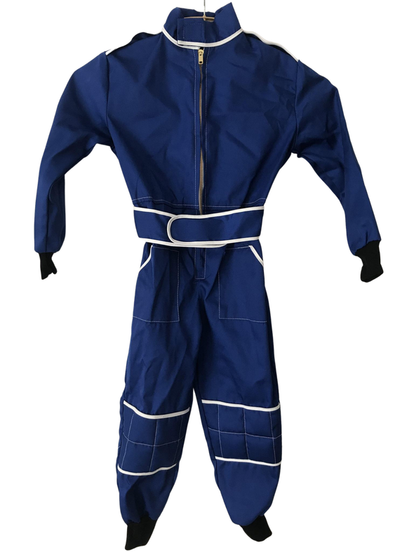 4-5 Years Kids Race Suit - Blue/White Stripe