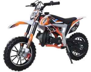 Gazelle 2023 50cc 2 Stroke 3HP Mini Dirt Bike - Orange & White
