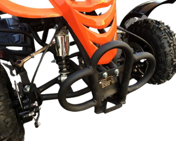 50cc 2 Stroke Econo Air Cooled 3HP Mini Quad - Orange (4-10 Years)