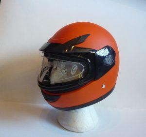 Kids Helmet Matt Orange - Pocketbike SA