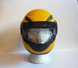 Kids Helmet Matt Yellow - Pocketbike SA