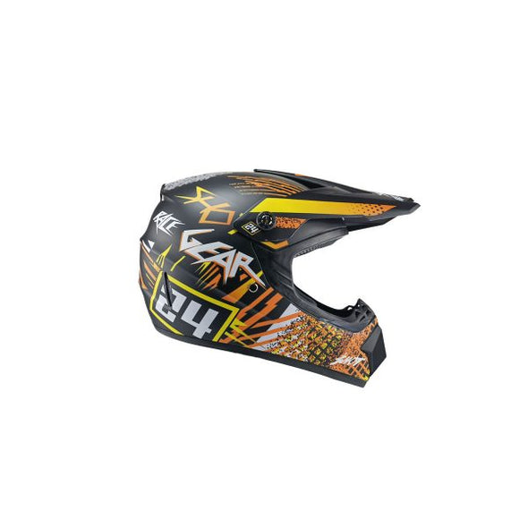 Kids Motocross Helmet - Yellow/Orange