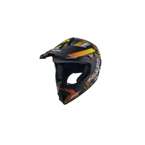 Kids Motocross Helmet - Yellow/Orange