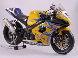 Model Bike 1:12 Minichamps Suzuki GSX-R1000 Alstare Corona Yukio Kagayama WSB 2005 - Pocketbike SA