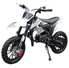 SYX MOTO 2023 50cc 2 Stroke 3HP Mini Dirt Bike - Black & White