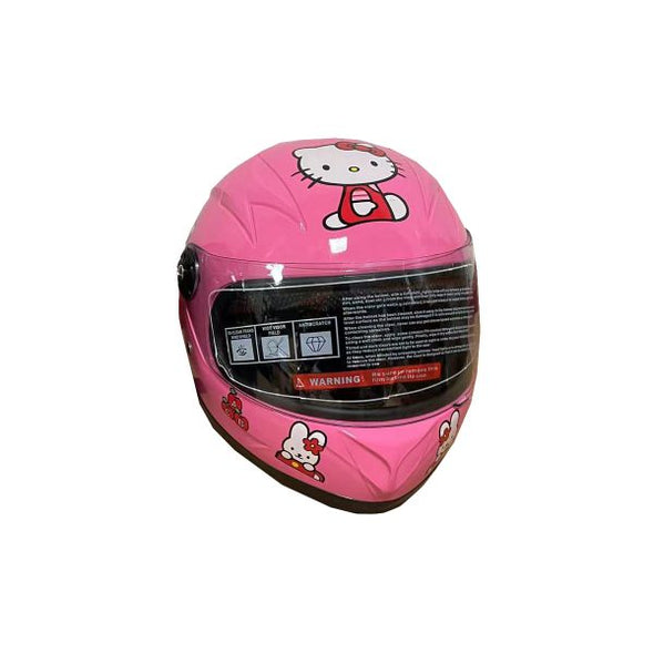 Kids Helmet - Hello Kitty - Gloss Pink for 4 Years Up