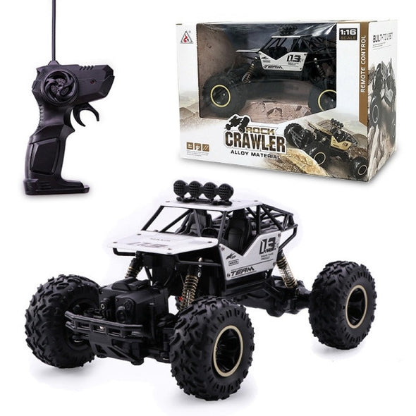 1:16 Scale RC 4WD Rock Crawler - Silver with Rubber Tyres