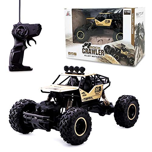 1:16 Scale RC 4WD Rock Crawler - Gold with Rubber Tyres