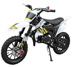 SYX MOTO 2023 50cc 2 Stroke 3HP Mini Dirt Bike - Yellow & White