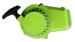 Green Metal Pull Start with inner alloy cog - PLEASE CHECK Your Type Needed - Pocketbike SA