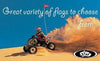 Red Desert Quad Flag - Pocketbike SA
