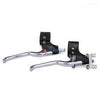 Set Brake Levers - Dual Cables - Chrome - Pocketbike SA