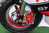 SET Race Red Brake Calipers + Brake Pads - Pocketbike SA