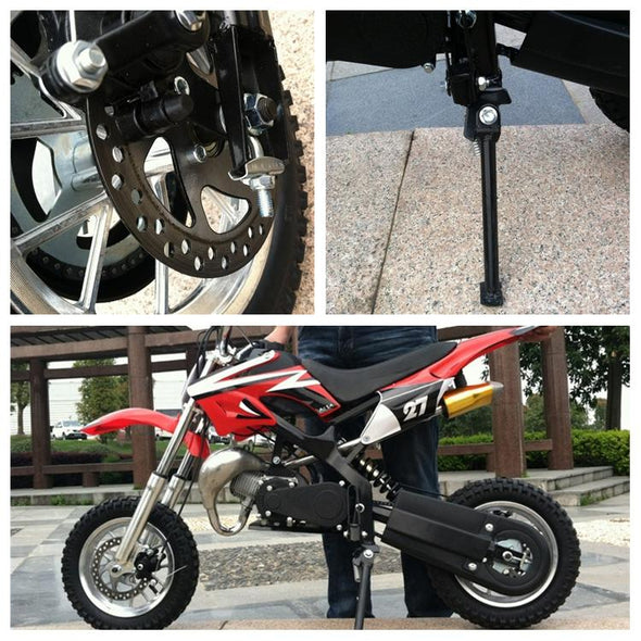 Level Entry 50cc 2 Stroke Air Cooled 3HP Dirt Bike - Black FREE DELIVERY NATION WIDE - Pocketbike SA