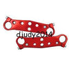 Set Thicker RACE Anodized Steering Plates - Red 25mm - Pocketbike SA
